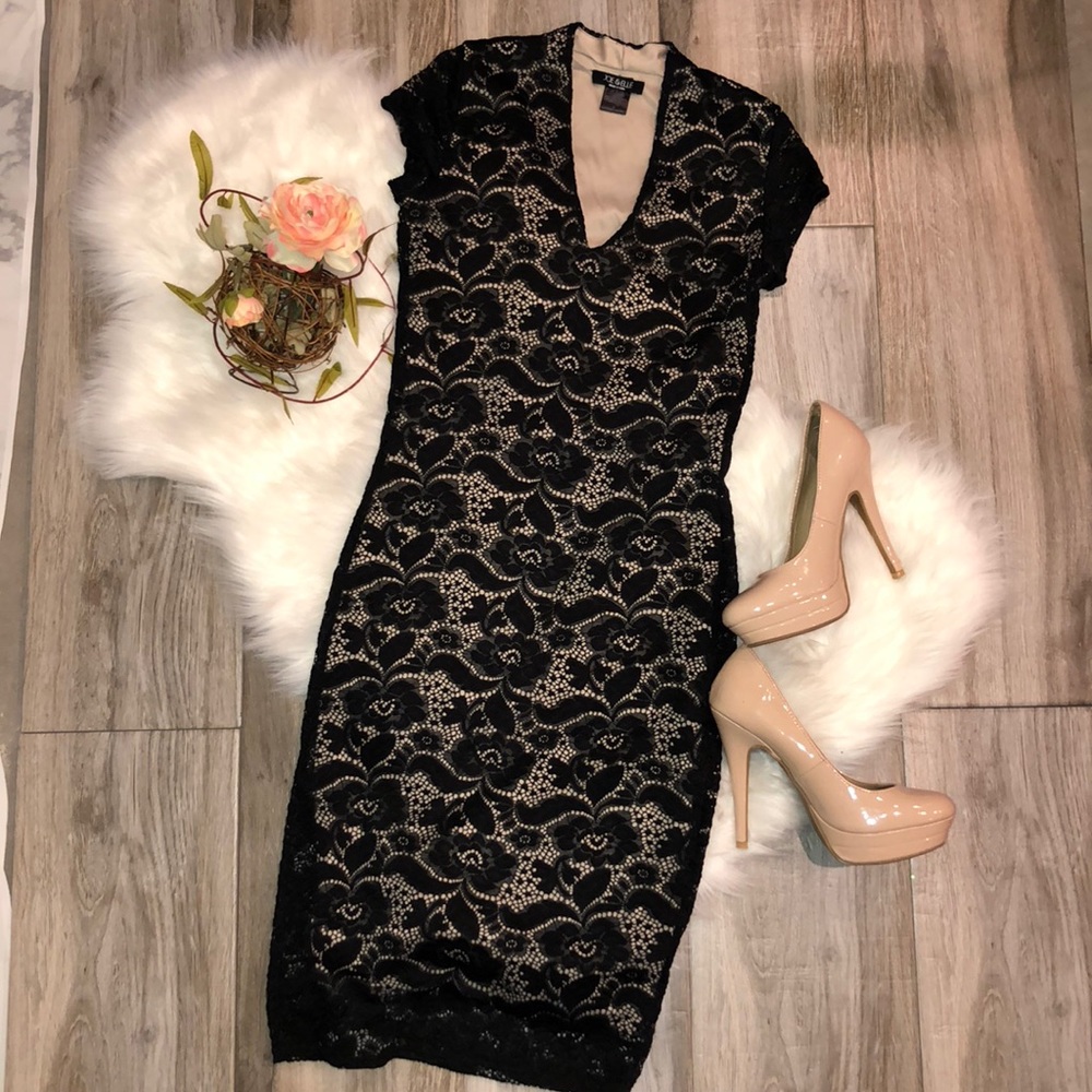 Black lace dress Sz M